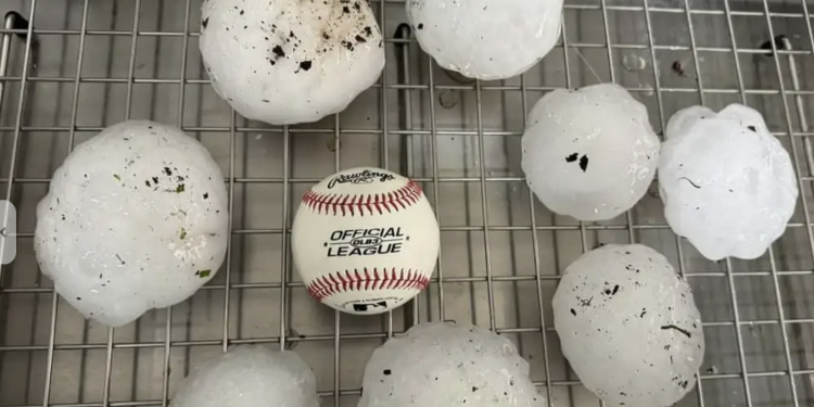 “폭탄 떨어지는 것 같았다” … 야구공보다 큰 우박 맞은 중부텍사스